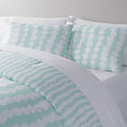 Alternate image 1 for Simply Essential&trade; Dotted Stripe 3-Piece Full/Queen Comforter Set in Mint
