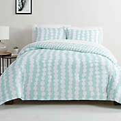 Simply Essential&trade; Dotted Stripe 2-Piece Twin/Twin XL Comforter Set in Mint