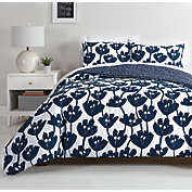 Simply Essential&trade; Illustrated Flowers 3-Piece Duvet Cover Set