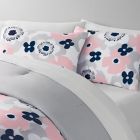 Alternate image 1 for Simply Essential&trade; Abstract Blooms 3-Piece King Comforter Set in Pink