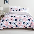 Alternate image 0 for Simply Essential&trade; Abstract Blooms 3-Piece King Comforter Set in Pink
