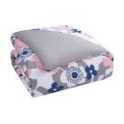 Alternate image 3 for Simply Essential&trade; Abstract Blooms 3-Piece King Comforter Set in Pink