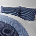 Alternate image 1 for Simply Essential&trade; Dashed Stripe 3-Piece Reversible King Comforter Set in Blue