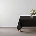 Alternate image 1 for Simply Essential&trade; Solid Windowpane 52-Inch Square Tablecloth in Black