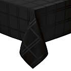 Alternate image 0 for Simply Essential&trade; Solid Windowpane 52-Inch Square Tablecloth in Black