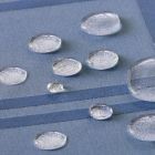 Alternate image 2 for Simply Essential&trade; Solid Windowpane 52-Inch Square Tablecloth in Blue