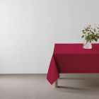 Alternate image 1 for Simply Essential&trade; Solid Windowpane 52-Inch x 70-Inch Oblong Tablecloth in Red