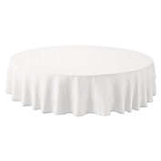 Simply Essential&trade; Solid Windowpane 60-Inch Round Tablecloth in White