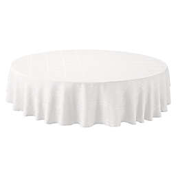 Simply Essential™ Solid Windowpane 70-Inch Round Tablecloth in White