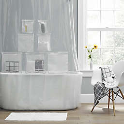 Simply Essential™ 72-Inch x 72-Inch PEVA Shower Curtain with Pockets