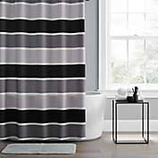 Simply Essential&trade; 72-Inch x 72-Inch Colorblock Shower Curtain in Grey Multi