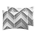 Alternate image 2 for Simply Essential&trade; 3-Piece Chevron Reversible King Comforter Set in Grey