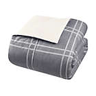 Alternate image 5 for Simply Essential&trade; Heathered Plaid 8-Piece California King Comforter Set in Grey