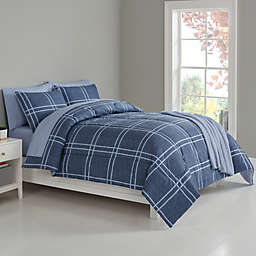 Simply Essential™ Heathered Plaid 8-Piece Comforter Set