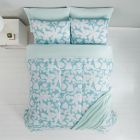 Alternate image 1 for Simply Essential&trade; Zinna Floral 6-Piece Twin/Twin XL Comforter Set in Blue