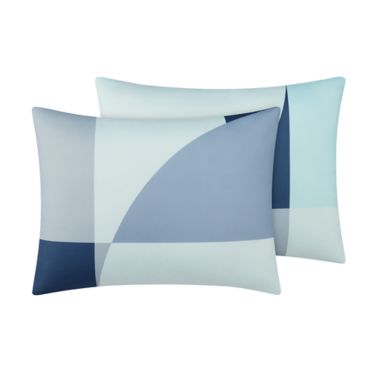 Simply Essential&trade; Checkerboard 8-Piece King Comforter Set in Cool. View a larger version of this product image.