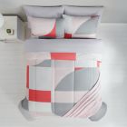 Alternate image 2 for Simply Essential&trade; Checkerboard 8-Piece Queen Comforter Set in Warm