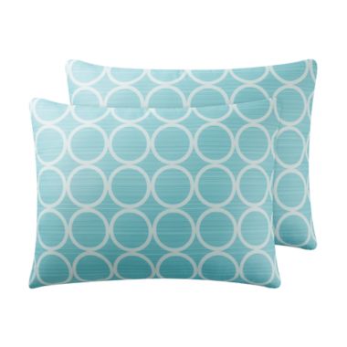 Simply Essential&trade; Circles 8-Piece King Comforter Set in Brittany Blue. View a larger version of this product image.