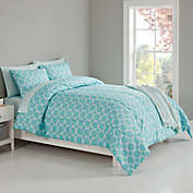 Simply Essential&trade; Circles 8-Piece Queen Comforter Set in Brittany Blue