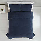 Alternate image 2 for Simply Essential&trade; Corduroy 3-Piece Reversible King Comforter Set in Mood Indigo