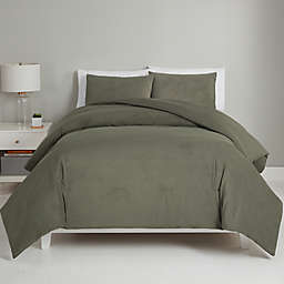 Simply Essential™ Corduroy 2-Piece Reversible Twin Comforter Set in Green Bay