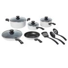 Alternate image 0 for Simply Essential&trade; Nonstick Aluminum 12-Piece Cookware Set in Grey