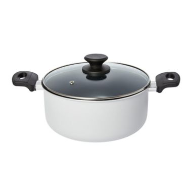 Simply Essential&trade; Nonstick Aluminum 12-Piece Cookware Set in Grey. View a larger version of this product image.