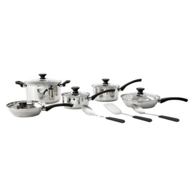 Simply Essential&trade; 12-Piece Stainless Steel Cookware Set
