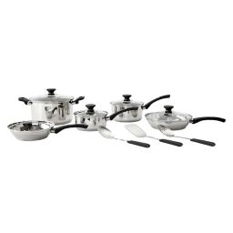 Simply Essential™ 12-Piece Stainless Steel Cookware Set