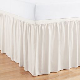 Simply Essential™ Twin/Twin XL Ruffled Bed Skirt in White