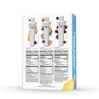 Cirkul&reg; Starter Kit with 22 oz. Plastic Bottle and 3 Flavor Cartridges. View a larger version of this product image.