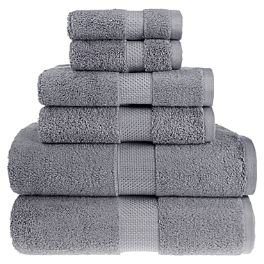 Everhome&trade; Egyptian Towels 6-Piece Set in Sleet. View a larger version of this product image.