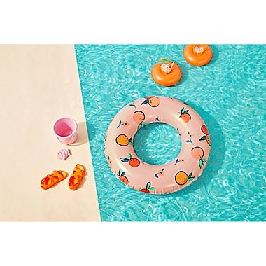 H for Happy&trade; Peach Inflatable Pool Tube. View a larger version of this product image.