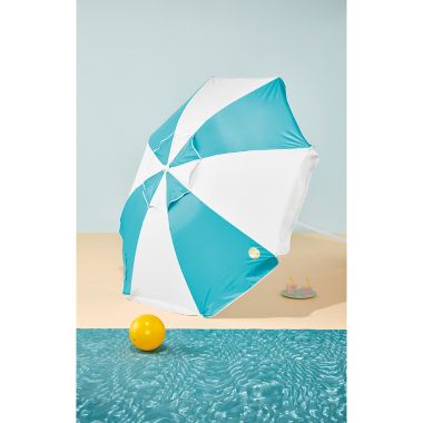 H for Happy&trade; 7-Foot Warm Double Canopy Beach Umbrella. View a larger version of this product image.