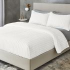 Alternate image 0 for The Threadery&trade; Silk Velvet 3-Piece King Channel Stitch Quilt Set in Vanilla