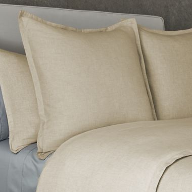 The Threadery&trade; Cotton Cashmere European Pillow Sham in Oatmeal. View a larger version of this product image.