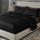 Alternate image 0 for The Threadery&trade; Diamond Stitch 3-Piece King Quilt Set in Tuxedo