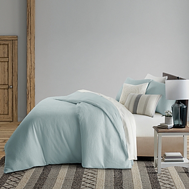 Bee &amp; Willow&trade; Matelass&eacute; 3-Piece King Comforter Set in Blue. View a larger version of this product image.