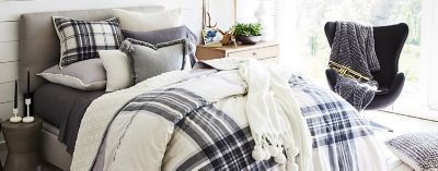 ugg tarni plaid reversible comforter set