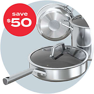 save $50 select cookware