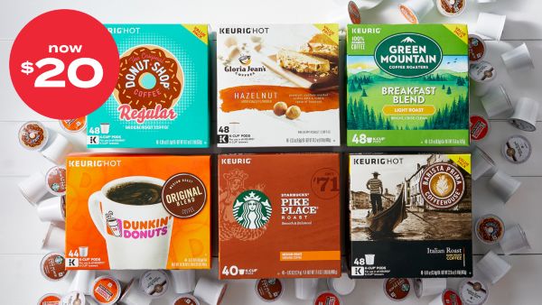 now $20! Keurig® K-Cup® pods 36-48ct value & variety packs