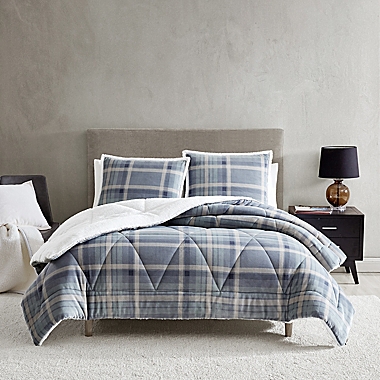 UGG&reg; Avery 3-Piece Reversible Full/Queen Comforter Set in Plaid. View a larger version of this product image.