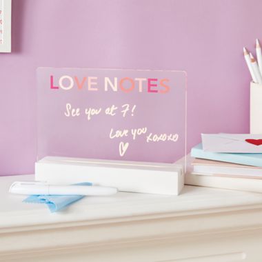H for Happy&trade; Acrylic Love Notes LED Decorative Tabletop Sign. View a larger version of this product image.