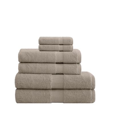 Everhome&trade; Egyptian Towels 6-Piece Set in Warm Sand
