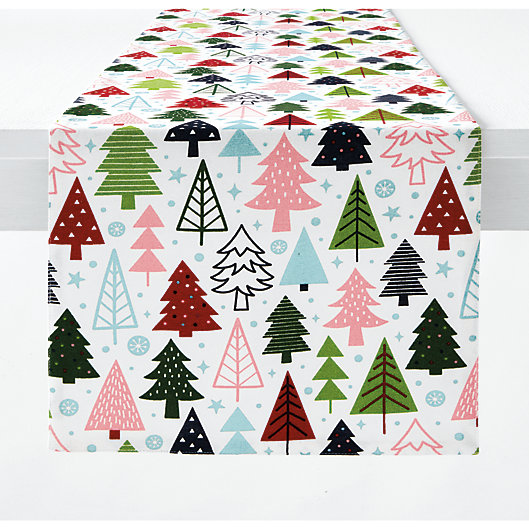 Alternate image 1 for H for Happy™ Holiday Christmas Tree Forest Table Runner