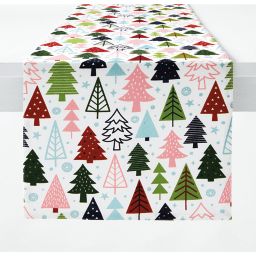 H for Happy™ Holiday Christmas Tree Forest Table Runner