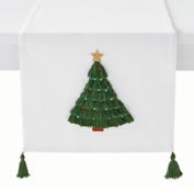 H for Happy&trade; Evergreen Tassels Tree Table Linen Collection in Off White/Green