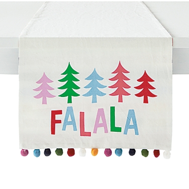 H for Happy&trade; Fa La La 72-Inch Reversible Christmas Table Runner. View a larger version of this product image.