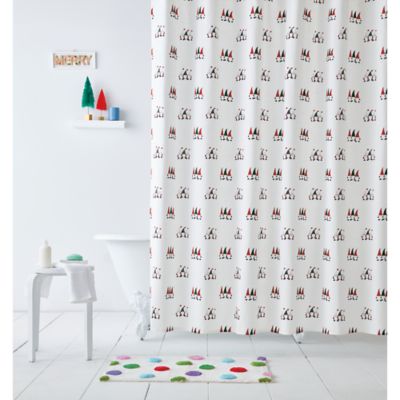 H for Happy&trade; 72-Inch x 72-Inch Christmas Whimsy Gnome Shower Curtain