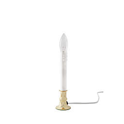 H for Happy™ Electric Incandescent Candle Lamp with Sensor in Brass